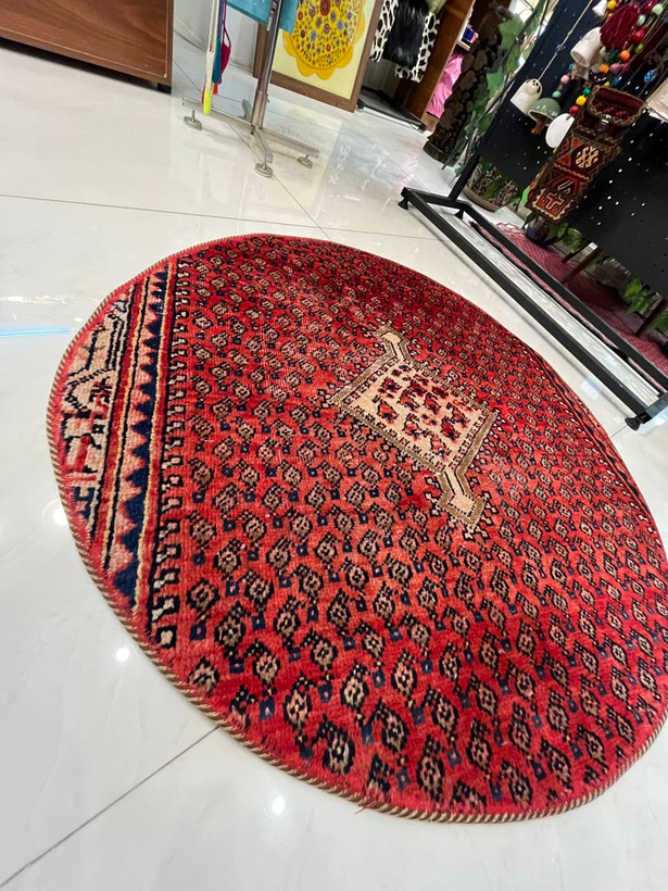 فرش گرد ملایر وینتیج