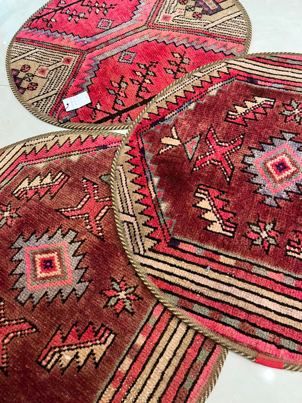 فرش گرد ۳ تیکه گرد